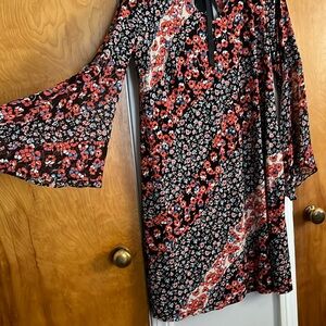 1X Westport 1962 floral dress with bell sleeves
